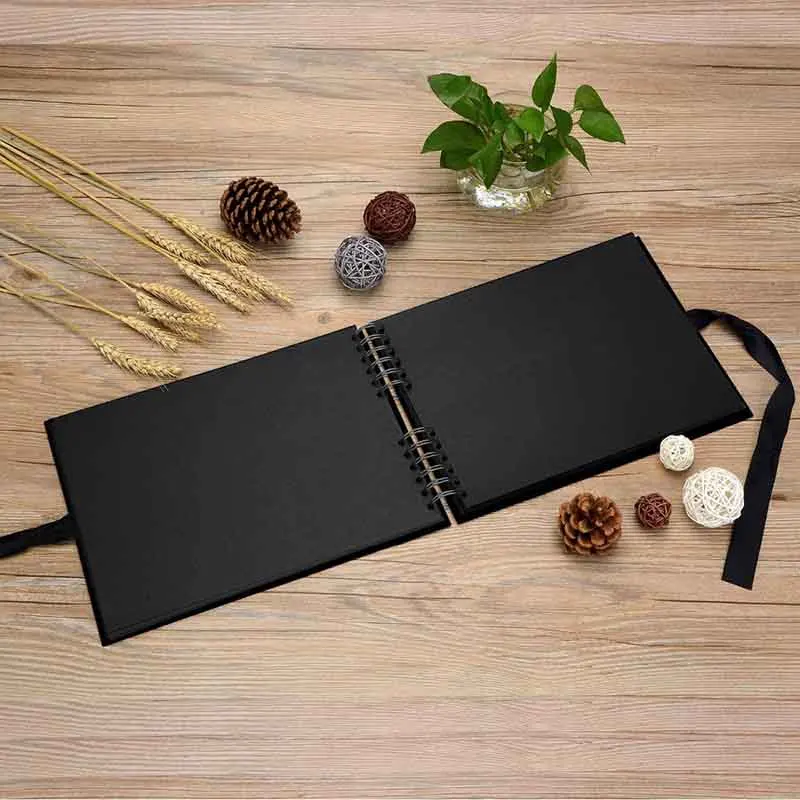 DIY альбом для скрапбукинга крафт бумага юбилей Свадьба Гость книга Подарки