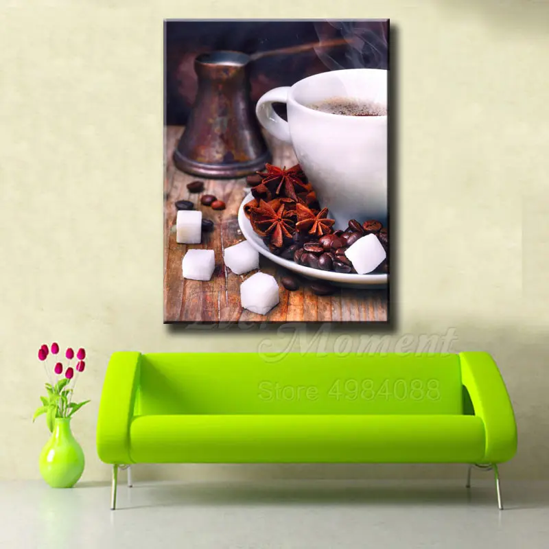 Ever Moment Diamond Painting Full Square Coffee Sugar Seasoning Decoration Picture Of Rhinestone Embroidery 3F840 | Дом и сад