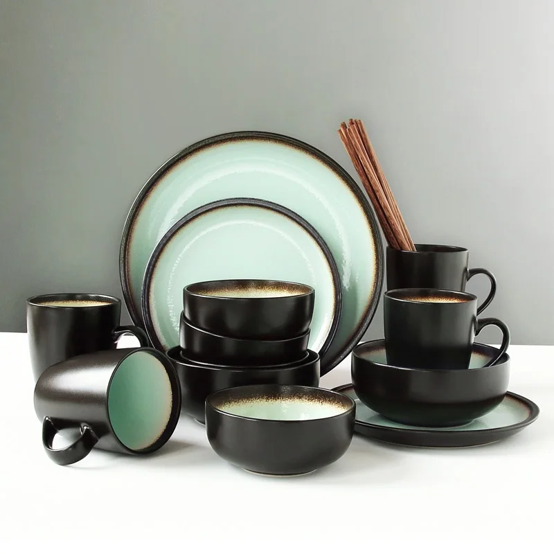 Набор посуды Nordic 4 people eat antique dinnerware индивидуальные чаши Необычные рисовые