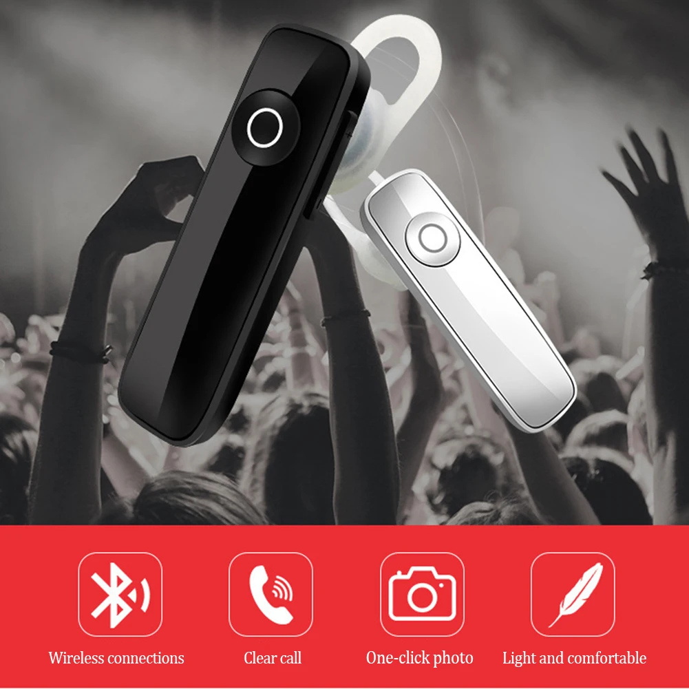 Мини стерео Bluetooth наушники Беспроводная гарнитура с V4.1 микрофоном громкость
