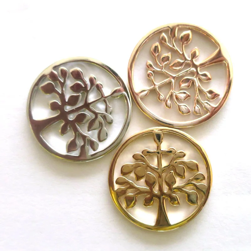 Vinnie дизайн ювелирных изделий розовое золото Древо жизни монета помещается в 35 мм