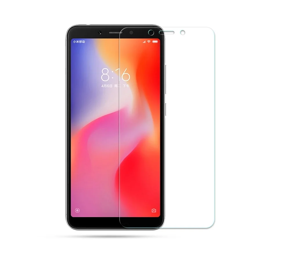 9 H закаленное стекло для Xiaomi Redmi 6 защитная крышка экрана мобильного телефона на