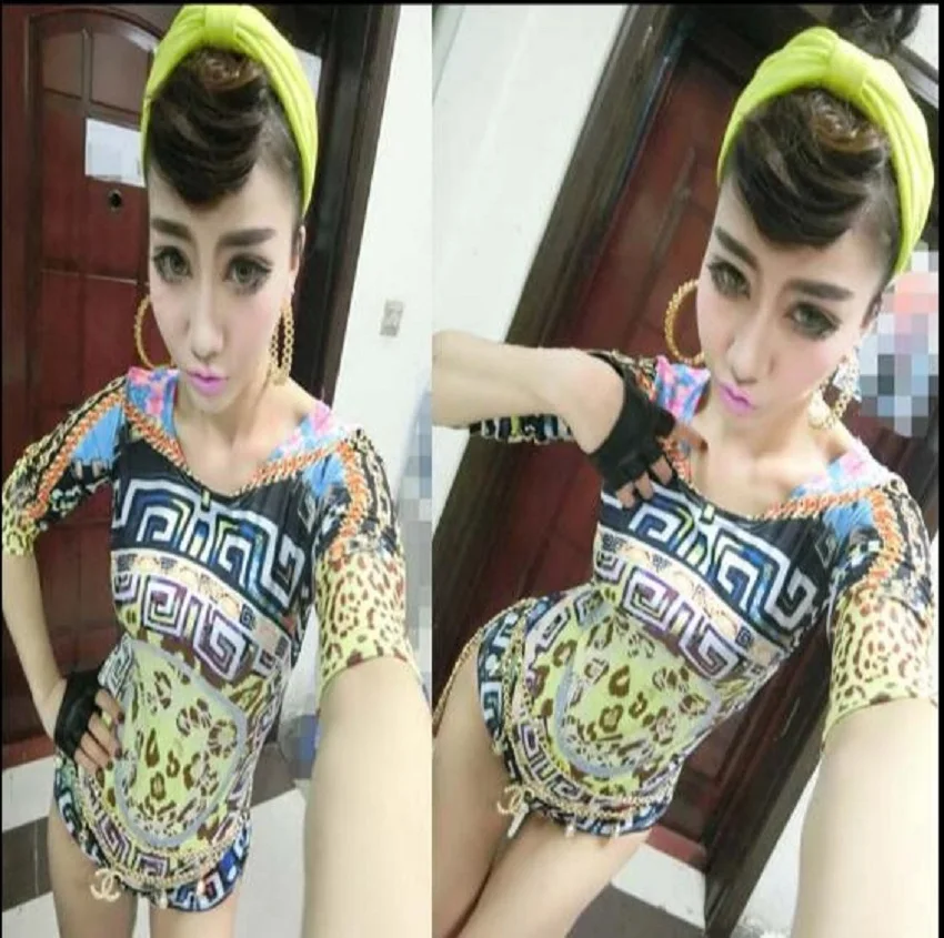 Новинка 2017 г. женская сексуальная одежда Бейонсе с леопардовым принтом