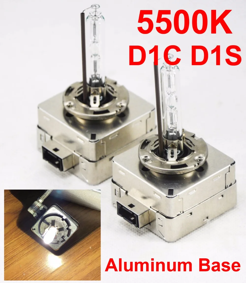 

2PCS 12V 35W D1S D1C HID Xenon Headlight OEM Replacement Spare Bulbs Lamps 5500K White Aluminum Lampholder Base Car Accessories