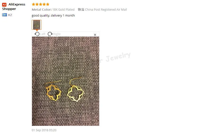 DIANSHANGKAITUOZHE Mandala Earring Lotus Clover Gold Colour Famous Brand Earring for Women Vintage Pendientes Mujer Body Jewelry