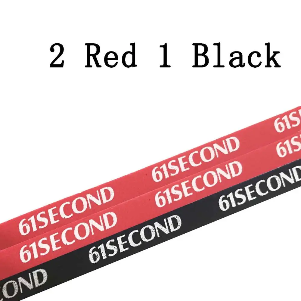 2 Red 1 Black 3 шт 61 секундная профессиональная губка для настольного тенниса/лента для настольного тенниса - Цвет: 2 Red 1 Black