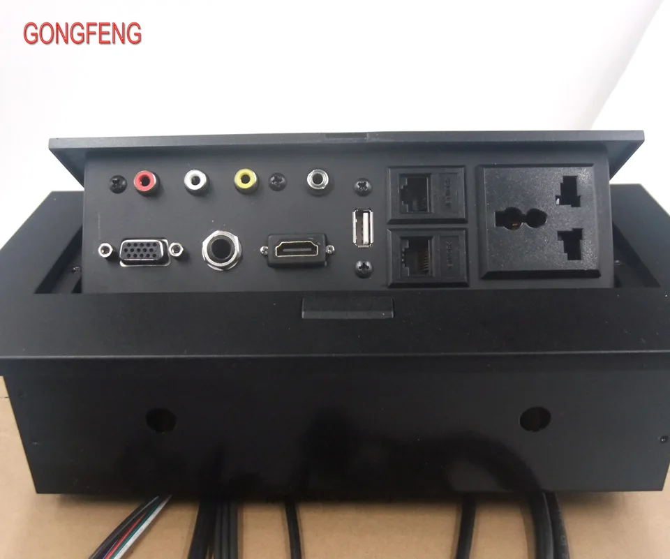 Gongfeng Лидер продаж K518 Мультимедиа рабочего HDMI AV VGA бесплатного подключения box office конференции Универсальный Мощность разъем
