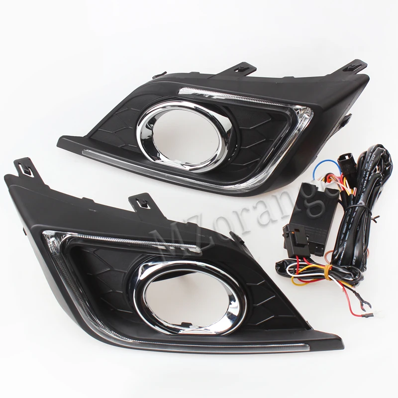 MZORANGE 2 типа для Nissan Sentra Sylphy светодиодный DRL дневные ходовые огни Дневные Противотуманные фары Крышка автостайлинг для автомобильных фар