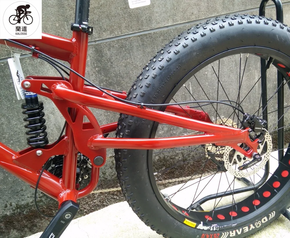 Велосипедные шины Kalosse DH колеса 26*4 0 дюймов алюминиевая рама с мягким хвостом 24/27/30