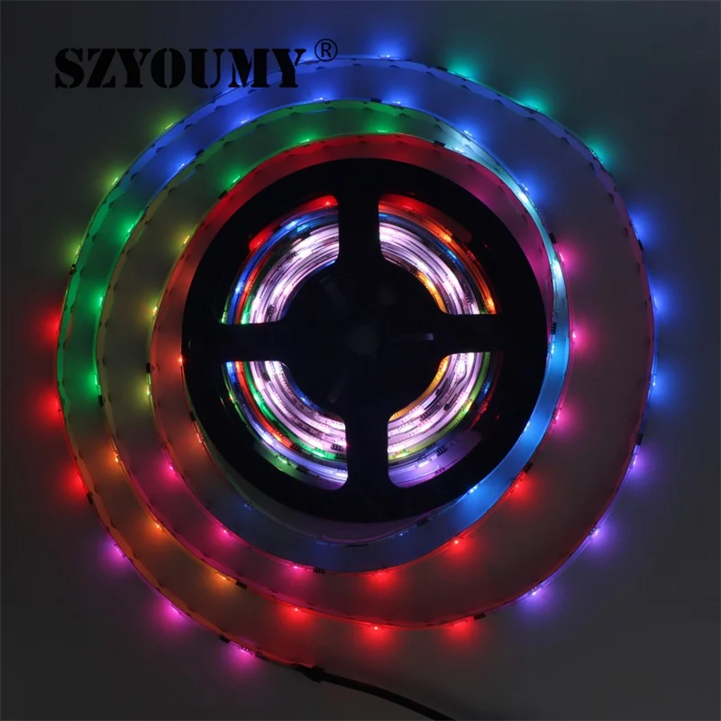 

SZYOUMY SMD 5050 LED Strip 2811 IC Waterproof Flexible LED Ribbon Light 150Leds 30leds/m For Home Indoor Lighting Dream Color