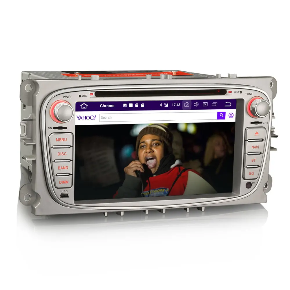 Erisin ES7409F 7&quot Android 8.0 Octa core 4G RAM Car DVD GPS Radio DVR DAB+ For Ford Mondeo Focus S/C-Max Galaxy | Автомобили и