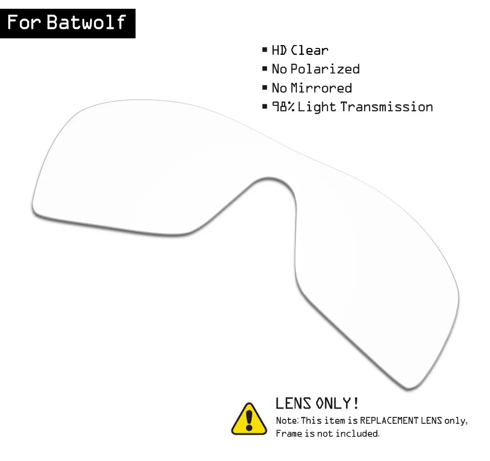 Солнцезащитные очки SmartVLT Сменные линзы для Oakley Batwolf HD Clear|Очки аксессуары| |