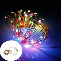 grn falshing 10m usb operated led string lights rgb copper wire tape outdoor christmas xmas garland party wedding decoration