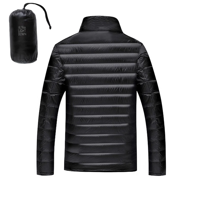 Пуховик мужской ультралегкий на белом утином пуху 5XL 6XL 90%|coat down|coat mencoats coats |