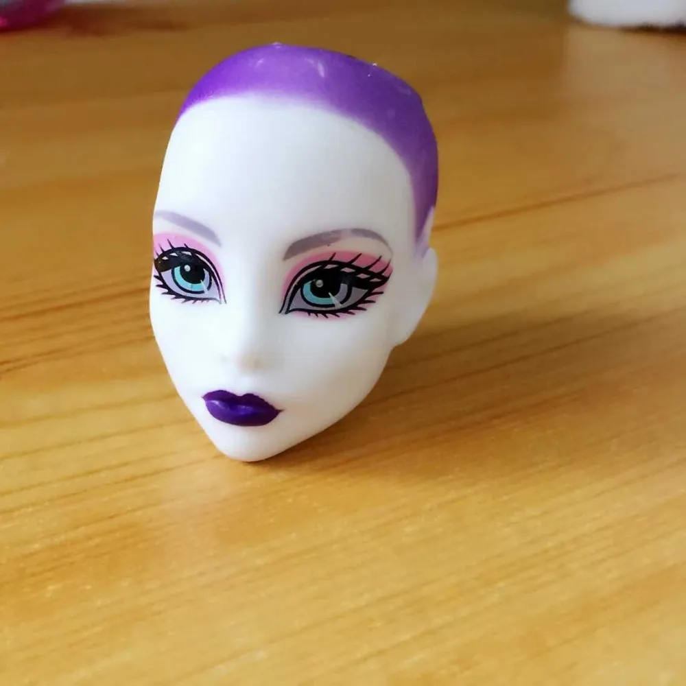 Одна кукла головы diy куклы головы для Monster inc., аксессуары для монстров игрушки куклы - Цвет: Фиолетовый