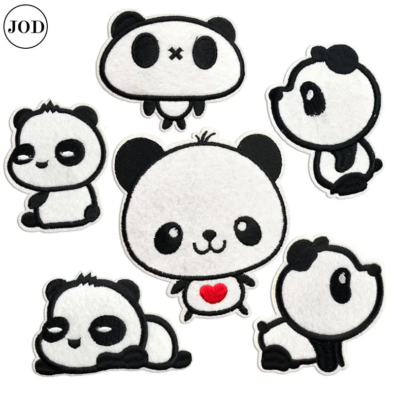 Нашивка с железной пандой для одежды нашивка в полоску наклейки нашивки