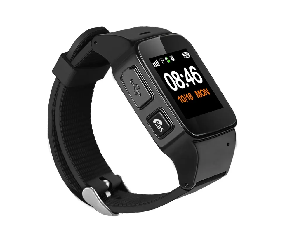 Смарт часы с gps трекером для пожилых людей GPS IOS Android SOS телефон защитой от потери +