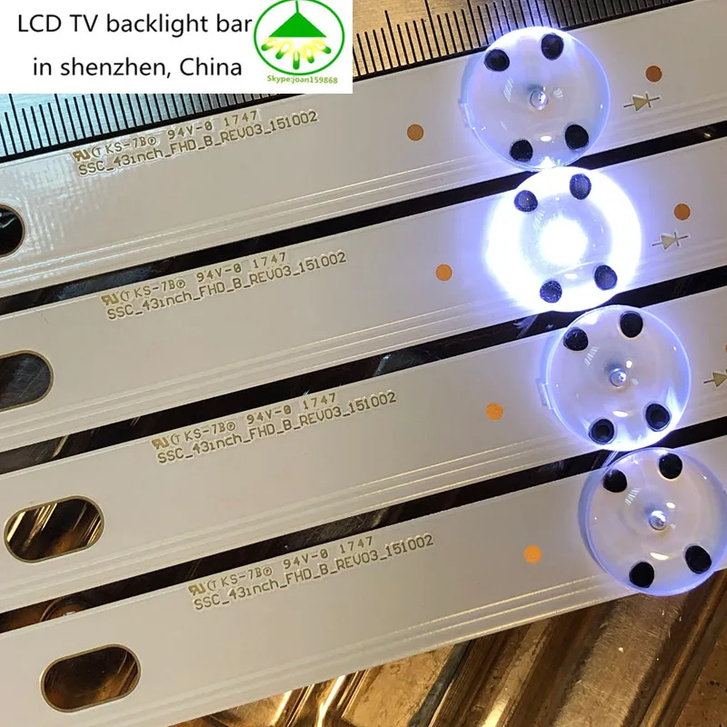 Новинка 100% 5 комплектов = 30 шт. Светодиодная лента для подсветки LG 43UH6030 43UF640
