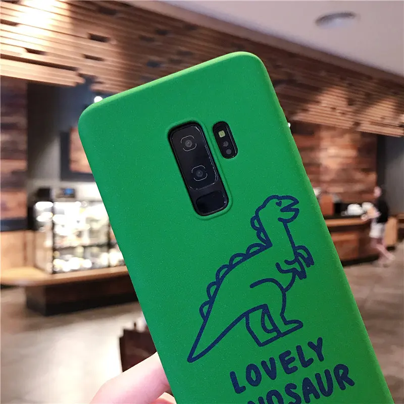 iboann matte Dinosaur soft gel case for samsung galaxy S9 S8 plus S6 S7 edge C5 C7 C9 pro note 3 4 5 8 9 phone cover cases |