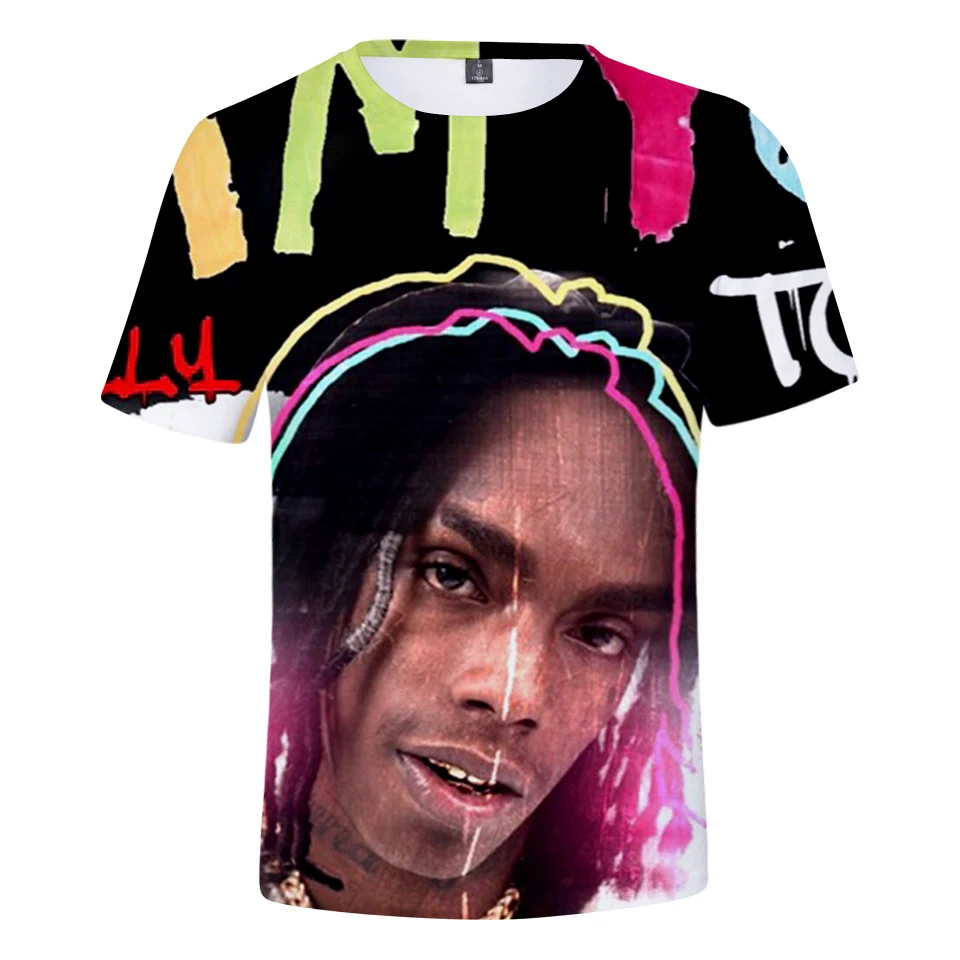 Мода YNW Melly 3D Футболка Мужская/женская летняя новая Harajuku Толстовка XXS-4XL | Мужская