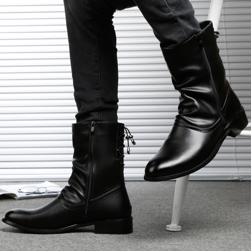 Мужские ботинки новинка 2019 классические уличные высокие повседневные мужские