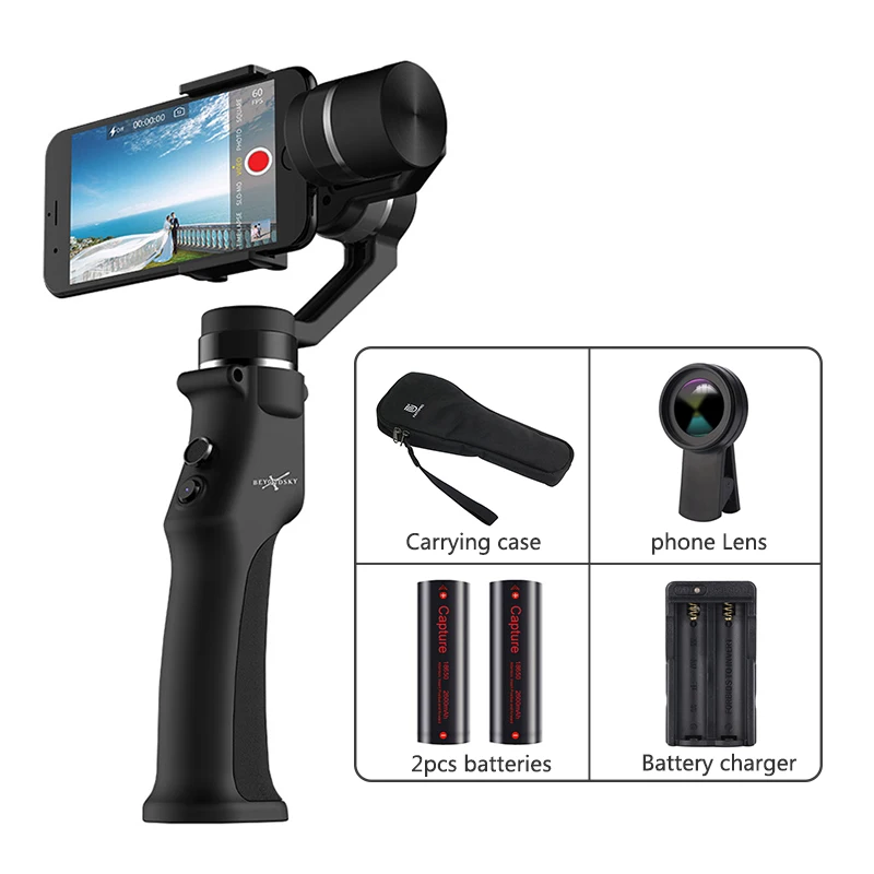 Gimbal Kit 6 EYEMIND 3-осное Ручной Стабилизатор для смартфонов iPhone Andriod действие Камера Yi Gopro Sjcam eken VS ZHIYUN гладкой 4 - Цвет: Gimbal Kit 6