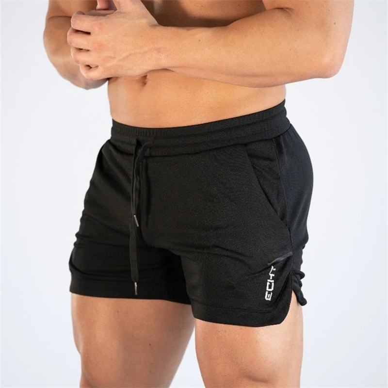 Yomeke летние пляжные шорты для мужчин s Фитнес Бодибилдинг дышащие быстросохнущие короткие спортивные мужские повседневные шорты для бега