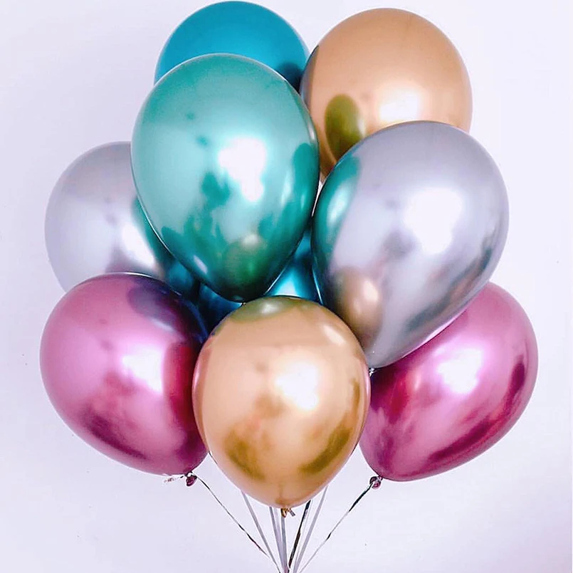 20PCS 12inch 3.2g Metal Pearl Latex Balloons Thick Metallic Colors Inflatable Air Globos Metalicos Party Decoration | Дом и сад