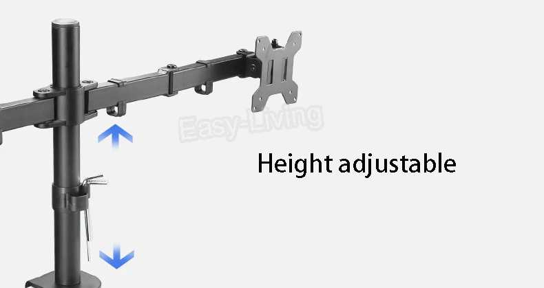 Desktop Full Motion 360 Degree Triple Screen Monitor Holder 10&quot-24&quotLCD LED Mount Arm Loading 8kgs Each Head | Электроника