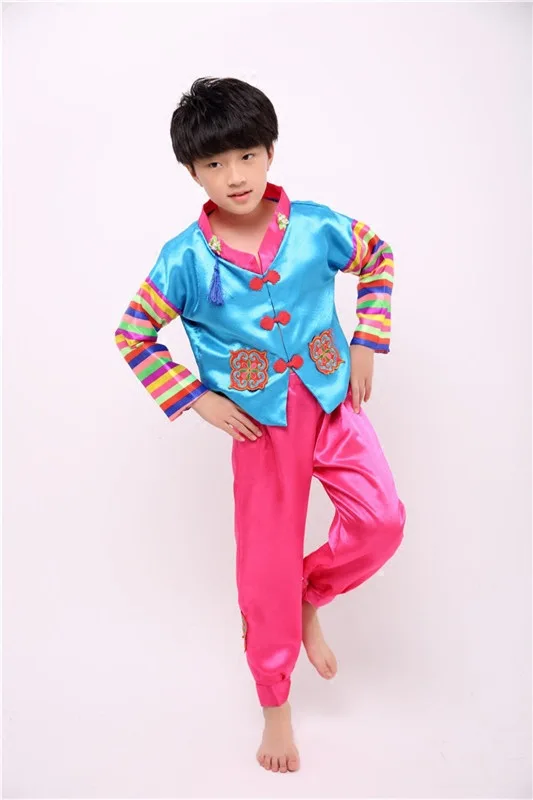 Традиционные детские костюмы Hanbok для мальчиков этнических меньшинств