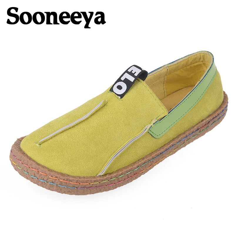 Женские туфли-оксфорды Sooneeya балетки Мокасины обувь для вождения эспадрильи