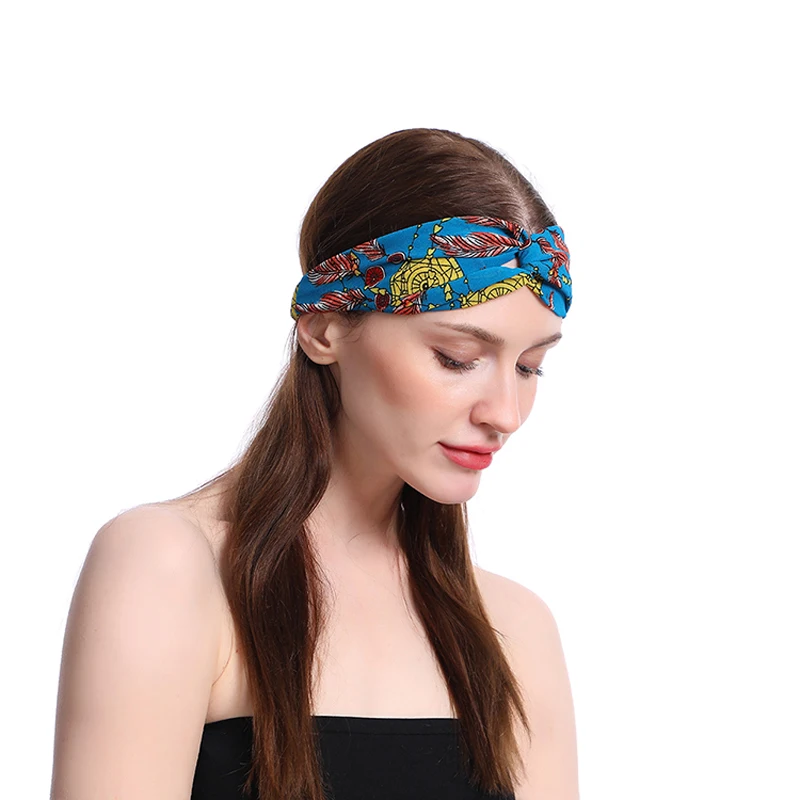 Fashion Adult Ladies Girls Twist Floral Headband Elastic Head Wrap Turban Hair Band Headwear Beach Accessories | Аксессуары для
