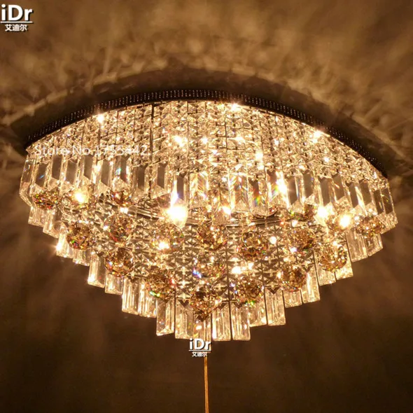 Континентальная столовая хрустальная лампа для спальни LED минималистский