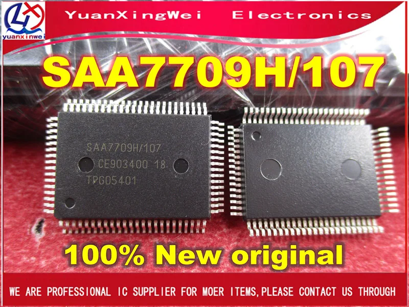 Партия из 2 предметов SAA7709H107 SAA7709H SAA7709 SAA7709H/107 QFP80