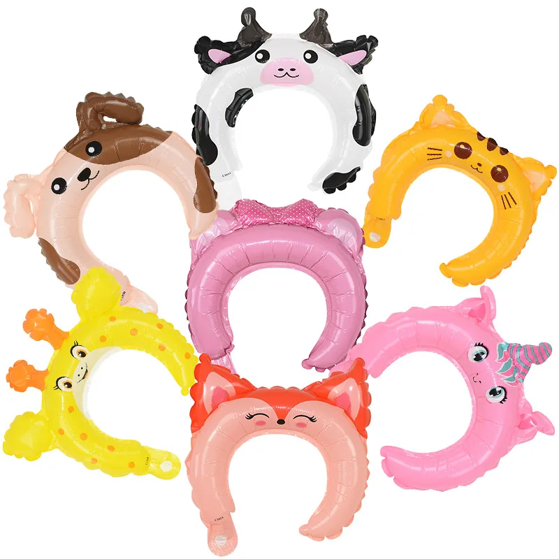 5/10 шт. фольгированный шар в виде коровы кролика лося лисы|Воздушные шары и