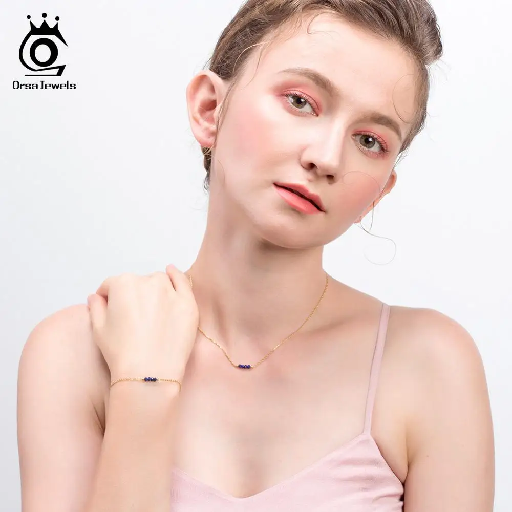 ORSA JEWELS женские браслеты из стерлингового серебра 925 пробы с покрытием 18-каратного