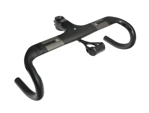 420x120 with holder Toseek полностью углеродный дорожный мотоцикл встроенный в руль для велосипеда Согнут бар 400/420/440mm UD матовый черный - Цвет: 420x120 with holder