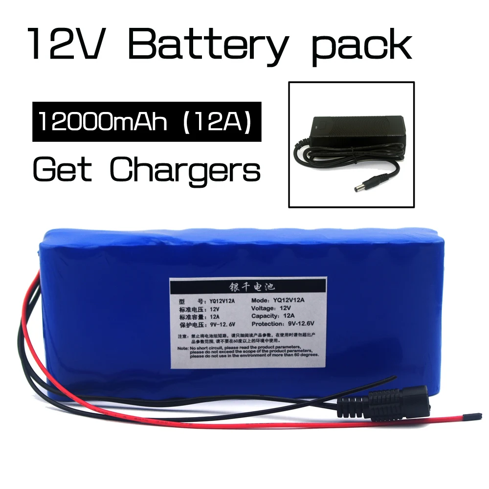 Комплект аккумуляторов 12v12ah 12 6 В 35 Вт комплект + зарядное устройство|12 v lithium|battery v12
