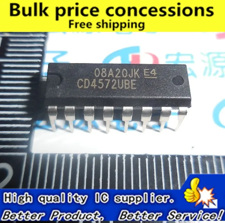 

10PCS MC14572 MC14572UBCP DIP16 Original authentic and new Free Shipping