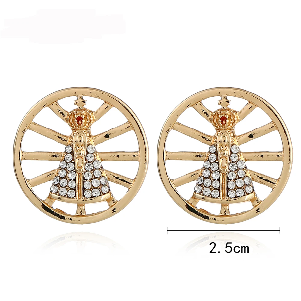 Новые модные Серьги-гвоздики изысканные серьги с Стразы прополка Серьги Девы