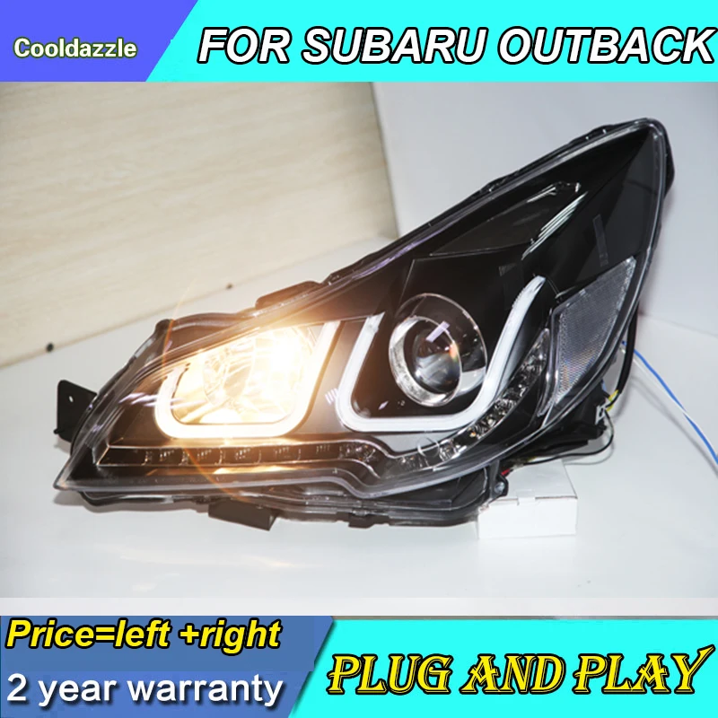 Светодиодный ные фары для SUBARU OUTBACK LEGACY передние 2010 2011 2012 2013 года с дневными