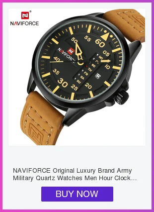 NAVIFORCE Лидирующий бренд Мужские часы Роскошные мужские часы из нержавеющей стали Кварцевые часы Аналоговые водонепроницаемые спортивные армейские военные часы