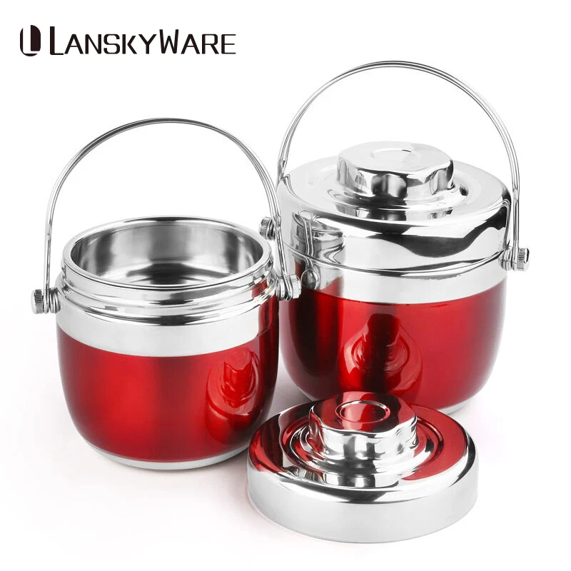 LANSKYWARE японская термо Ланч бокс для детей пикника кемпинга портативная коробка из