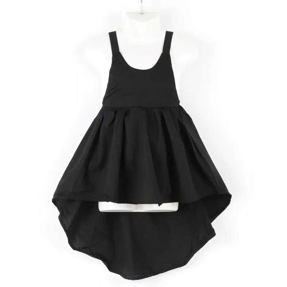 GOOPORSON/платье для маленьких девочек с открытой спиной черного цвета необычное