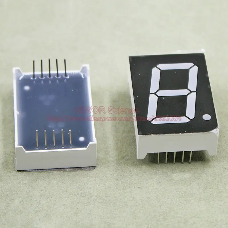 100 шт. 10Pins 10011BR 10011AR 1 дюйм бит цифра 7 сегментов красный светодиодный дисплей