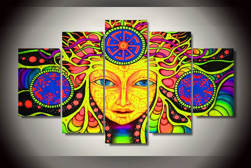 

HD Print 5 Pcs canvas art flower painting modern home decor wall art picture living room decor print Painting on canvas/PT0698