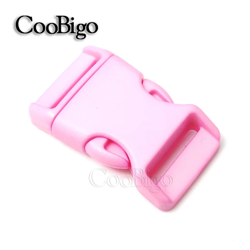 BabyPink 5 шт. в упаковке 3/4 ''пластиковые цветные Контурные боковые пряжки размер 20 мм для паракордовых браслетов задняя сторона 13 цветов - Цвет: BabyPink