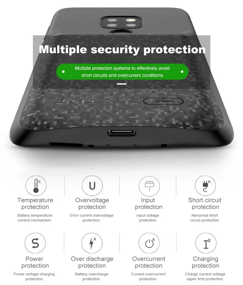 TOPZERO Мягкий силиконовый чехол для зарядного устройства для huawei mate 20 Pro power bank чехол для huawei mate 20 Lite power чехол Fundas