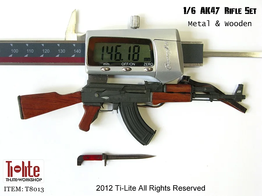 Ti-lite T8013 1/6 Matel& Деревянный AK47 набор для ружья оружия реквизит для 1" Коллекционная Фигурка DIY