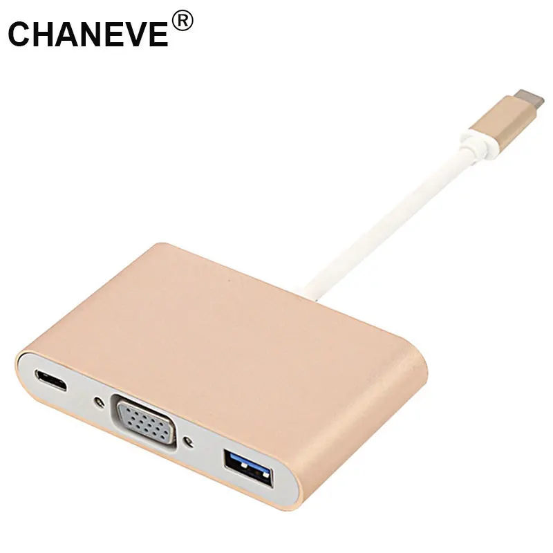 Переходник CHANEVE USB 3. 0 Type C к VGA мама для нового Macbook 12 дюймов Chromebook Pixel Lumia